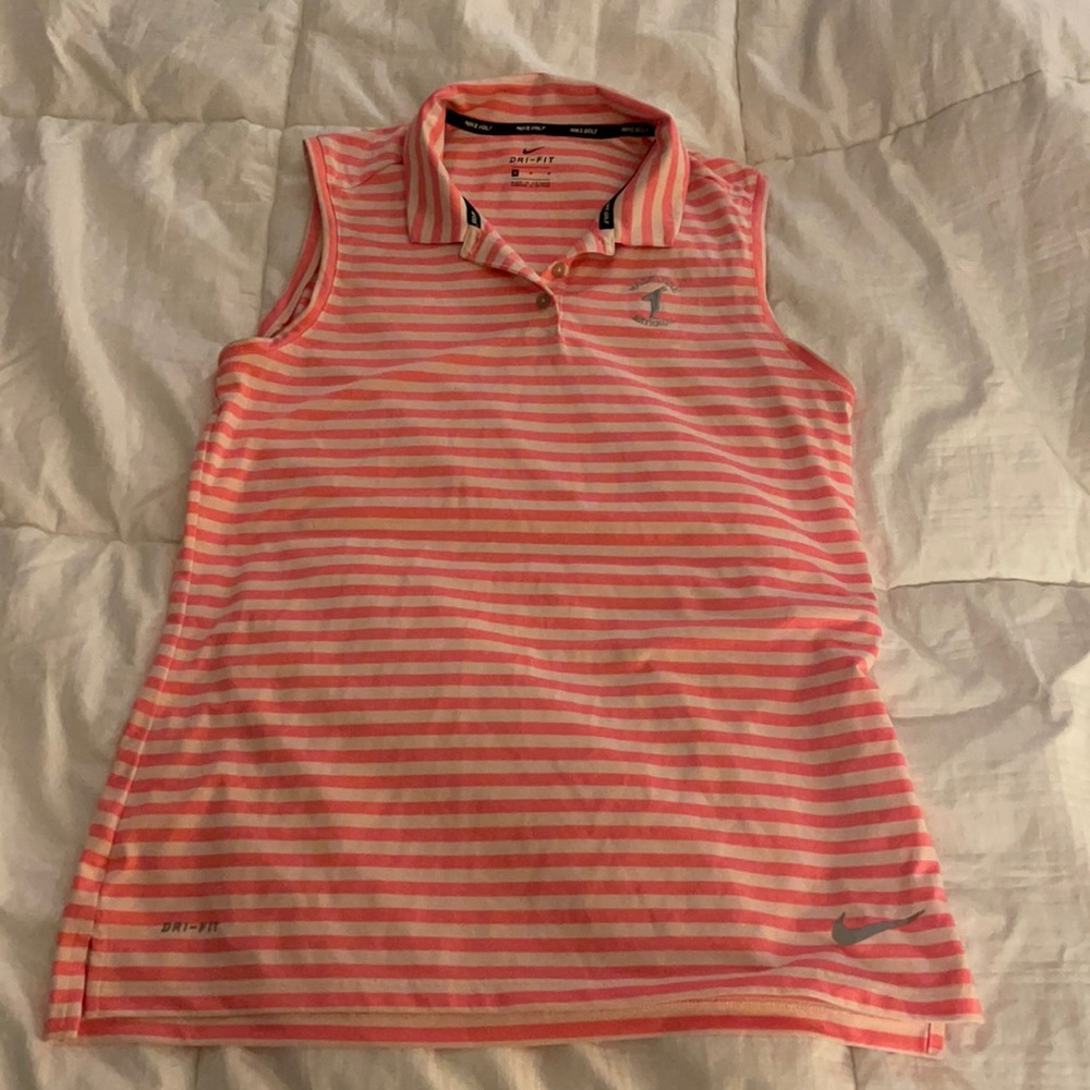 Women Nike sleeveless golf polo
